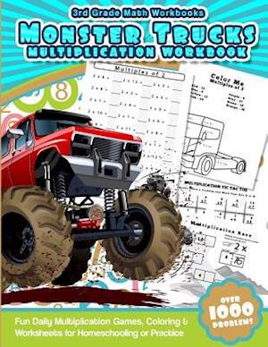 3rd Grade Math Workbooks Monster Trucks Multiplication Workbook
