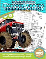 3rd Grade Math Workbooks Monster Trucks Multiplication Workbook