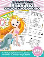 3rd Grade Math Workbooks Mermaids Multiplication Workbook