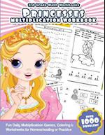 3rd Grade Math Workbooks Princesses Multiplication Workbook