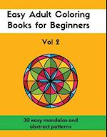 Easy Adult Coloring Books for Beginners Vol. 2