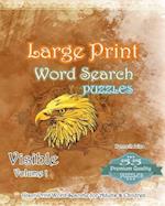 Large Print Word Search Puzzles Visible Volume 1