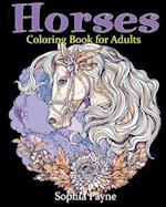 Horses Coloring Book for Adults