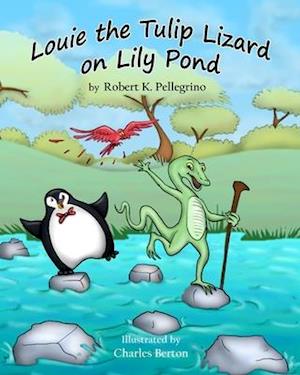 Louie the Tulip Lizard on Lilly Pond