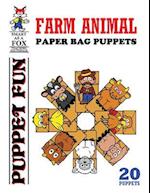 Farm Animal Paper Bag Puppets
