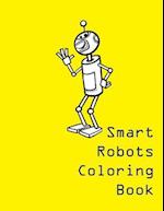 Smart Robots Coloring Book