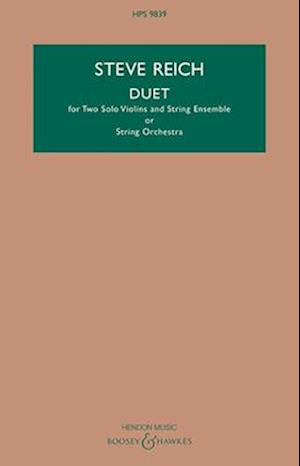 Duet for Two Violins and String Ensemble - Study Score