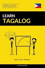 Learn Tagalog - Quick / Easy / Efficient: 2000 Key Vocabularies 