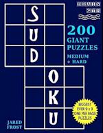 Sudoku 200 Giant Puzzles,100 Medium and 100 Hard