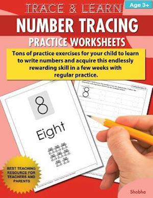 Trace & Learn Numbers Tracing Workbook Practice Worksheets