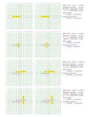 Fifty Scrabble Box Scores Games 601-650