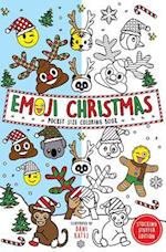 Emoji Christmas Pocket Size Coloring Book
