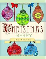 Adult Coloring Book Christmas Merry and Bright