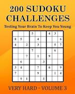 200 Sudoku Challenges - Very Hard - Volume 3