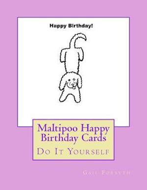 Maltipoo Happy Birthday Cards