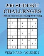 200 Sudoku Challenges - Very Hard - Volume 4