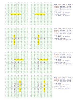 Fifty Scrabble Box Scores Games 5051-5100