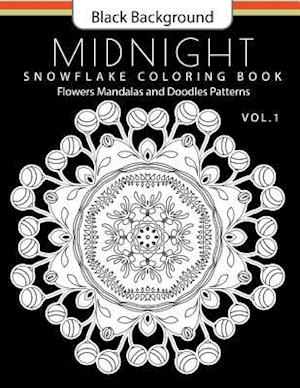 Snowflake Coloring Book Midnight Edition Vol.1