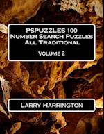 Pspuzzles 100 Number Search Puzzles All Traditional Volume 2