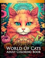World of Cats: Adult Coloring Book 