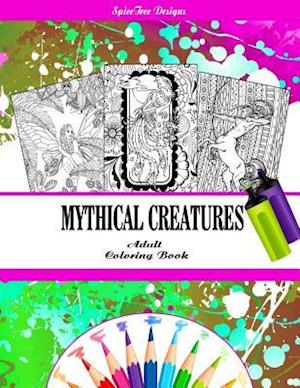 Mythical Creatures Fantasy Adult Coloring Book