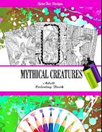 Mythical Creatures Fantasy Adult Coloring Book