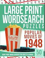 Large Print Wordsearches Puzzles Popular Movies of 1948