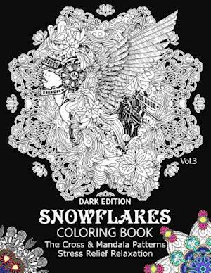 Snowflake Coloring Book Dark Edition Vol.3