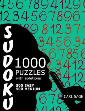 Sudoku Puzzle Book, 1,000 Puzzles, 500 Easy and 500 Medium, with Solutions