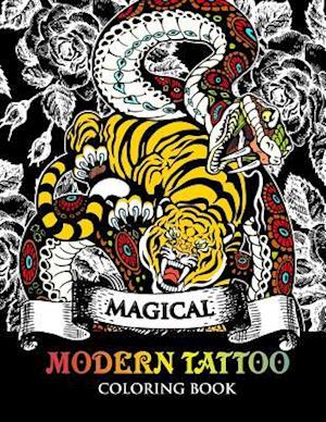 Modren Tattoo Coloring Book