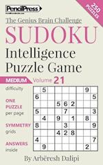Sudoku Puzzle Books Volume 21. Medium. Sudoku Intelligence Puzzle Game