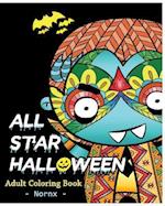 All Star Halloween Coloring Book for Adult