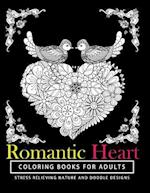 Romantic Heart Coloring Books for Adults