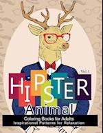 Hipster Animal Coloring Book for Adults