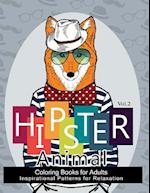 Hipster Animal Coloring Book for Adults