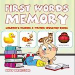 First Words Memory : Children's Reading & Writing Education Books