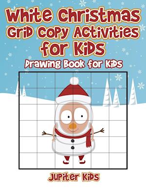 White Christmas Grid Copy Activities for Kids