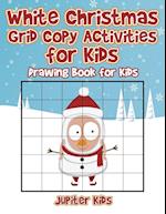 White Christmas Grid Copy Activities for Kids