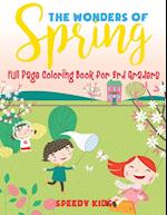 The Wonders of Spring - Full Page Coloring Book for 3rd Graders