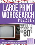 Large Print Wordsearches Puzzles Popular TV Shows of the 80s