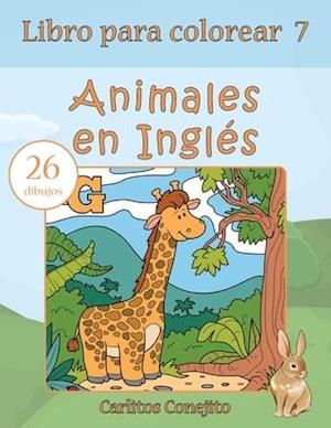 Libro Para Colorear Animales En Ingles