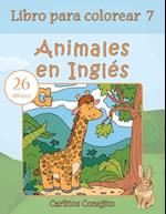 Libro Para Colorear Animales En Ingles