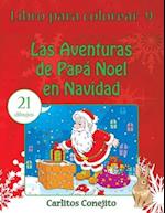 Libro Para Colorear Las Aventuras de Papa Noel En Navidad