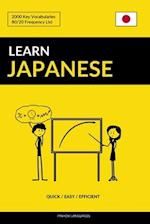 Learn Japanese - Quick / Easy / Efficient: 2000 Key Vocabularies 