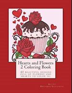 Hearts and Flowers 2 Coloring Book