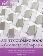 Geometric Shapes Coloring Book for Stress Relief & Mind Relaxation, Stay Focus Treatment