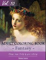 Fantasy Fairy Tales Coloring Book for Stress Relief & Mind Relaxation, Stay Focus Treatment