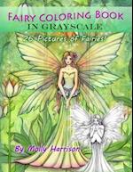 Fairy Coloring Book in Grayscale - Adult Coloring Book by Molly Harrison: Flower Fairies and Celestial Fairies in Grayscale 