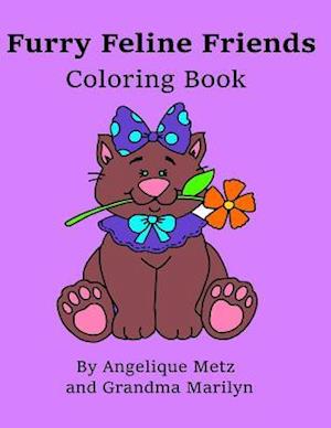 Furry Feline Friends Coloring Book