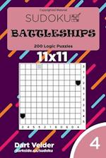 Sudoku Battleships - 200 Logic Puzzles 11x11 (Volume 4)